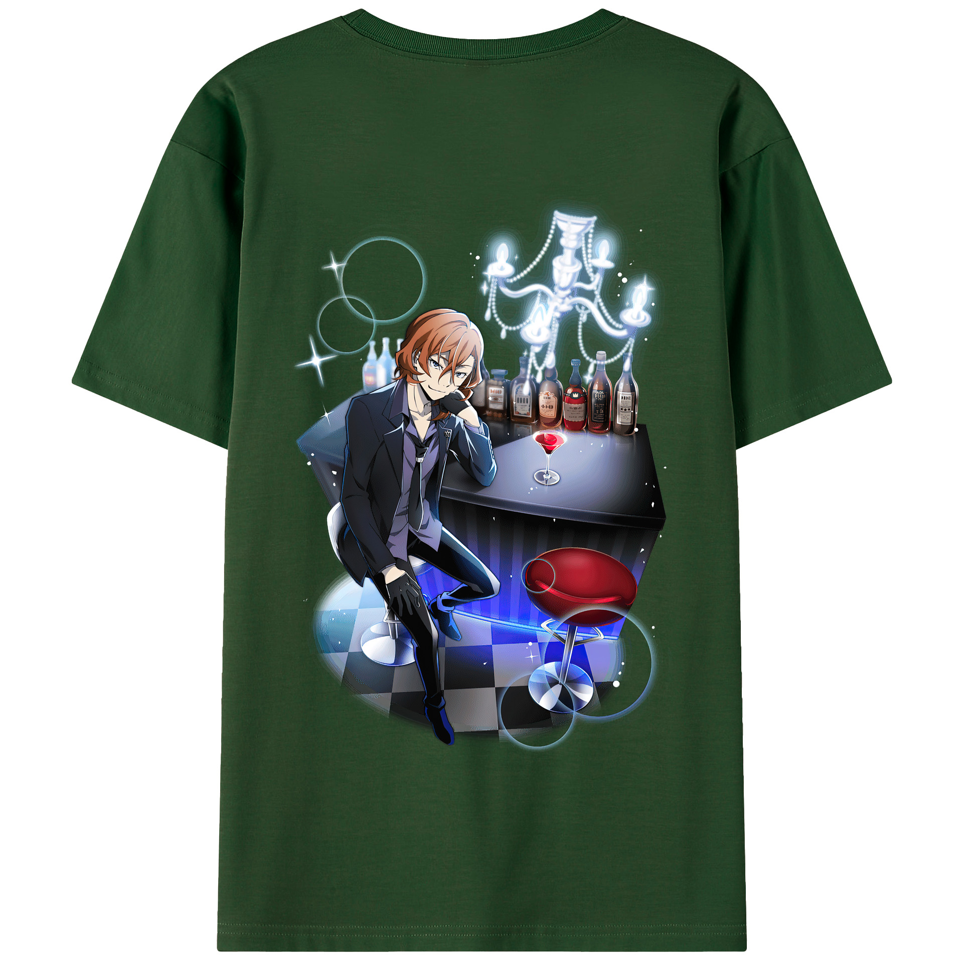 （画像用） 文豪ストレイドッグス Bungo Stray Dogs 綿100％半袖Tシャツ（背面プリント）